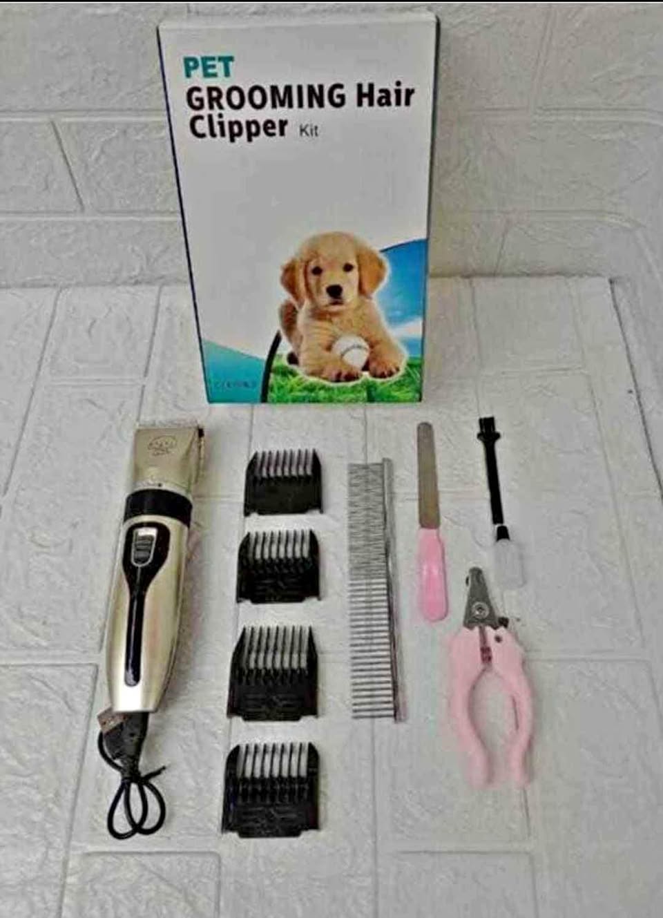 Kit máquina de corte de pelo para mascotas