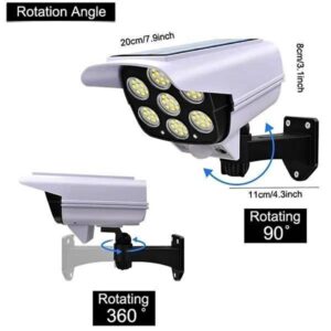 Lampara Solar Led Tipo Cámara De Seguridad Con Sensor Movimiento
