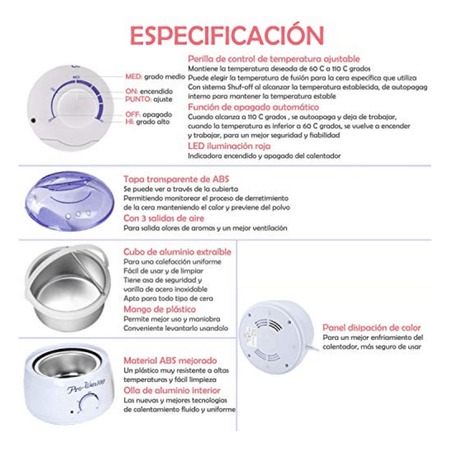 Olla para Calentar Cera Depilatoria Pro Wax 100 - Image 4