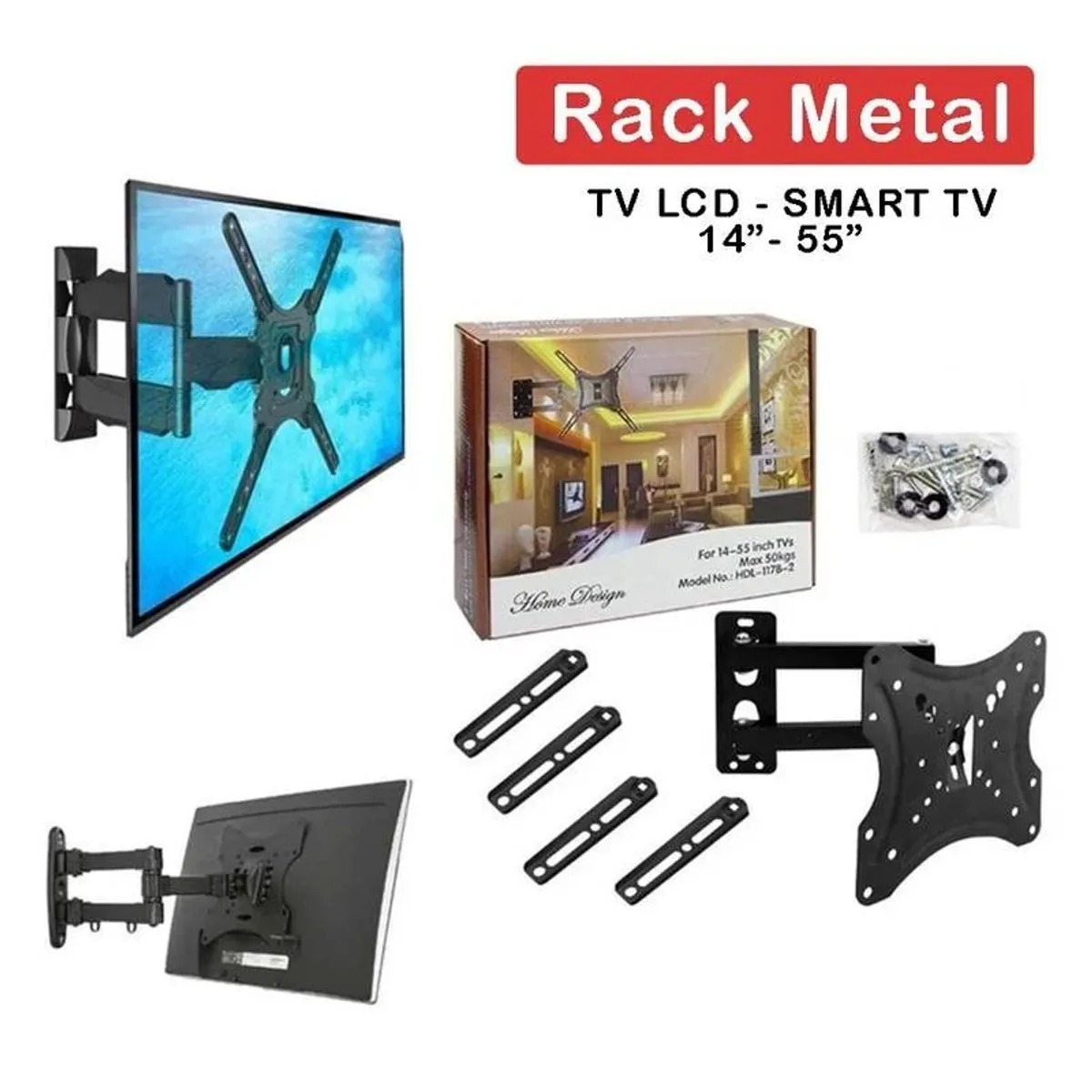Rack TV de 14 a 55 Pulgadas Móvil Giratorio