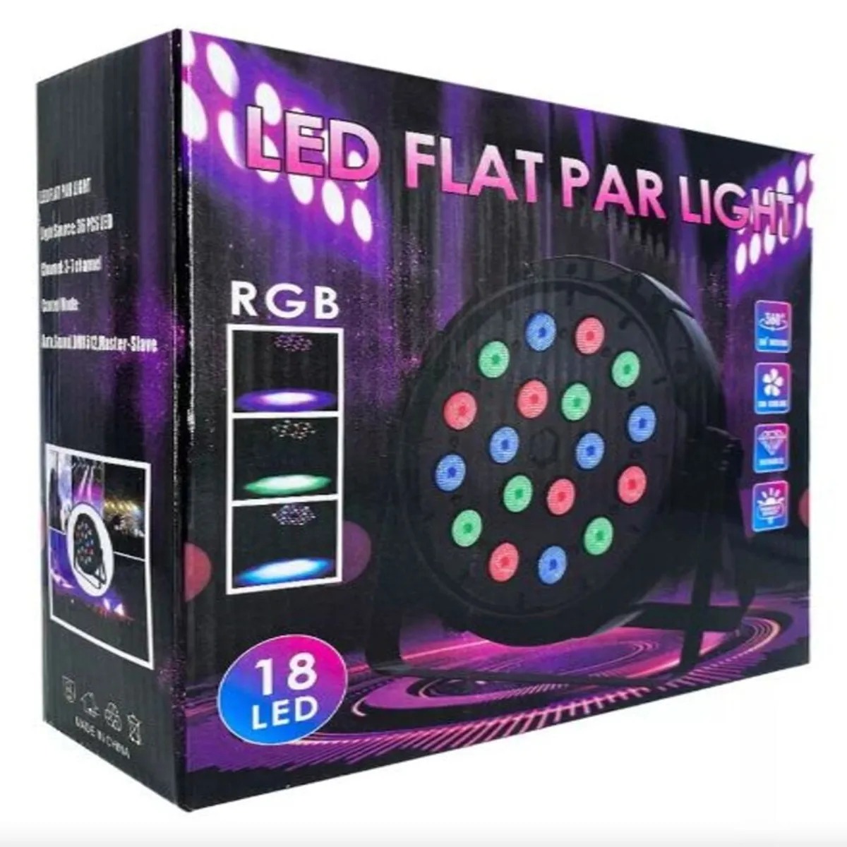 Proyector de Luces de escenario para fiestas LED RGB - Image 3