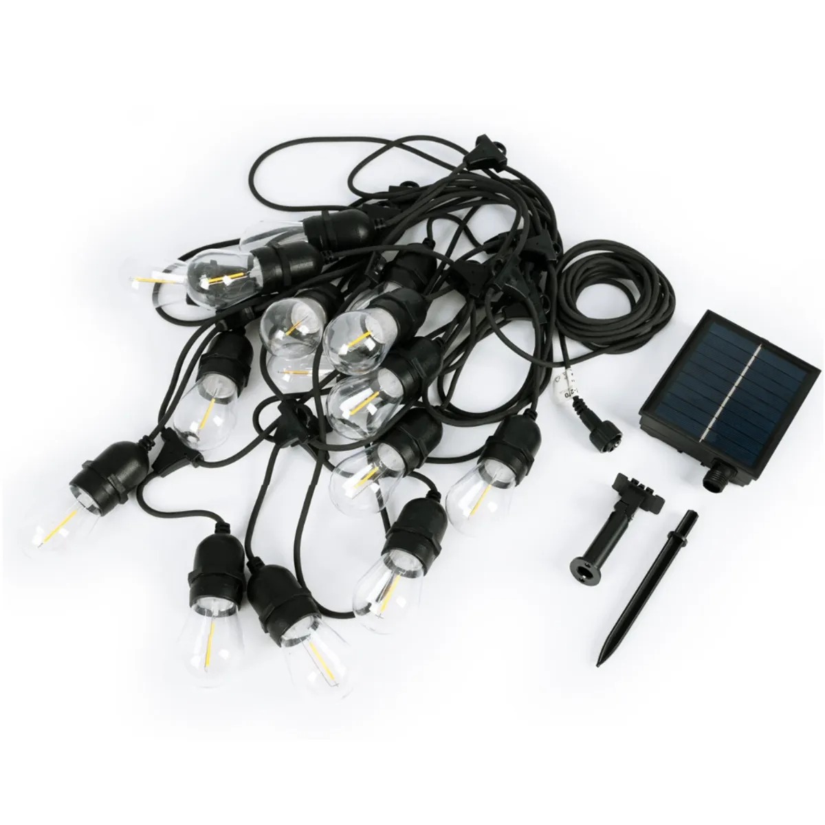 Guirnalda LED 5 Metros con 10 Focos con Panel Solar - Image 3