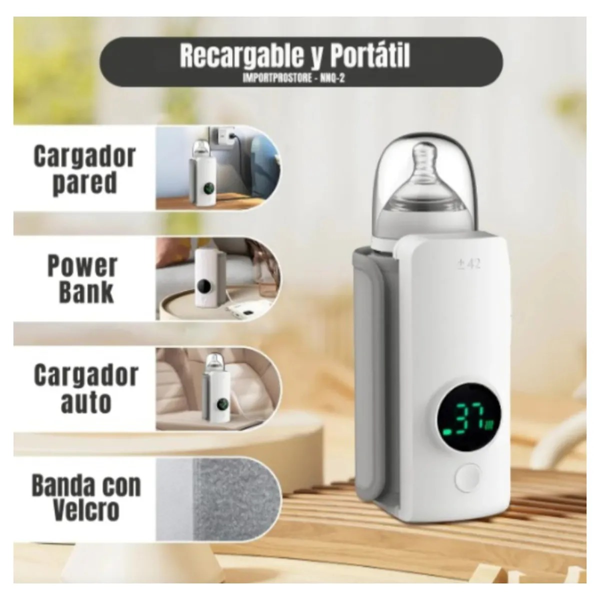 Calentador eléctricos de biberones portátil recargable - Image 4